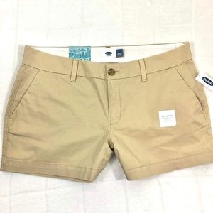 NWT Old Navy 4 Pocket Tan Chino Shorts